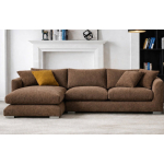 Belle Feather Cloud Sectional - Mocha