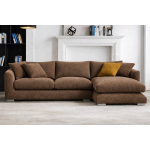 Belle Feather Cloud Sectional - Mocha - Image 3